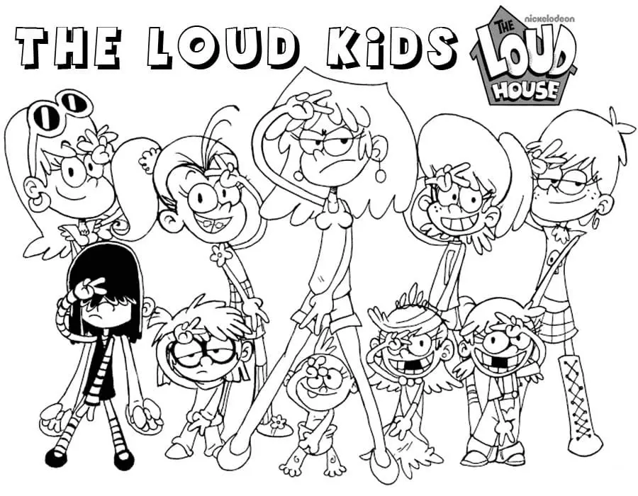 The Loud House Para Colorear 11