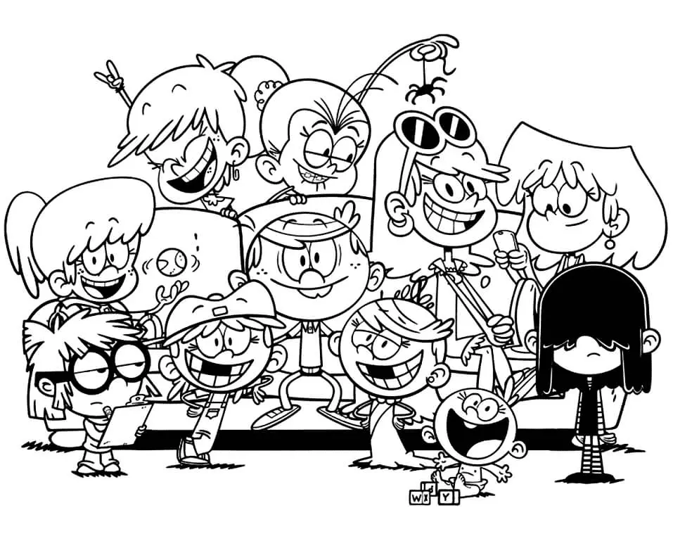 The Loud House Para Colorear 6