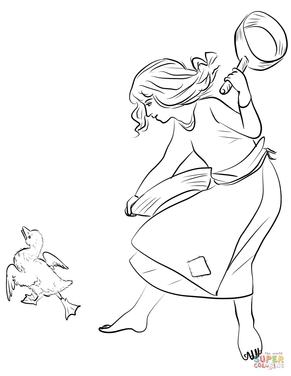 O Patinho Feio Para Colorir 4