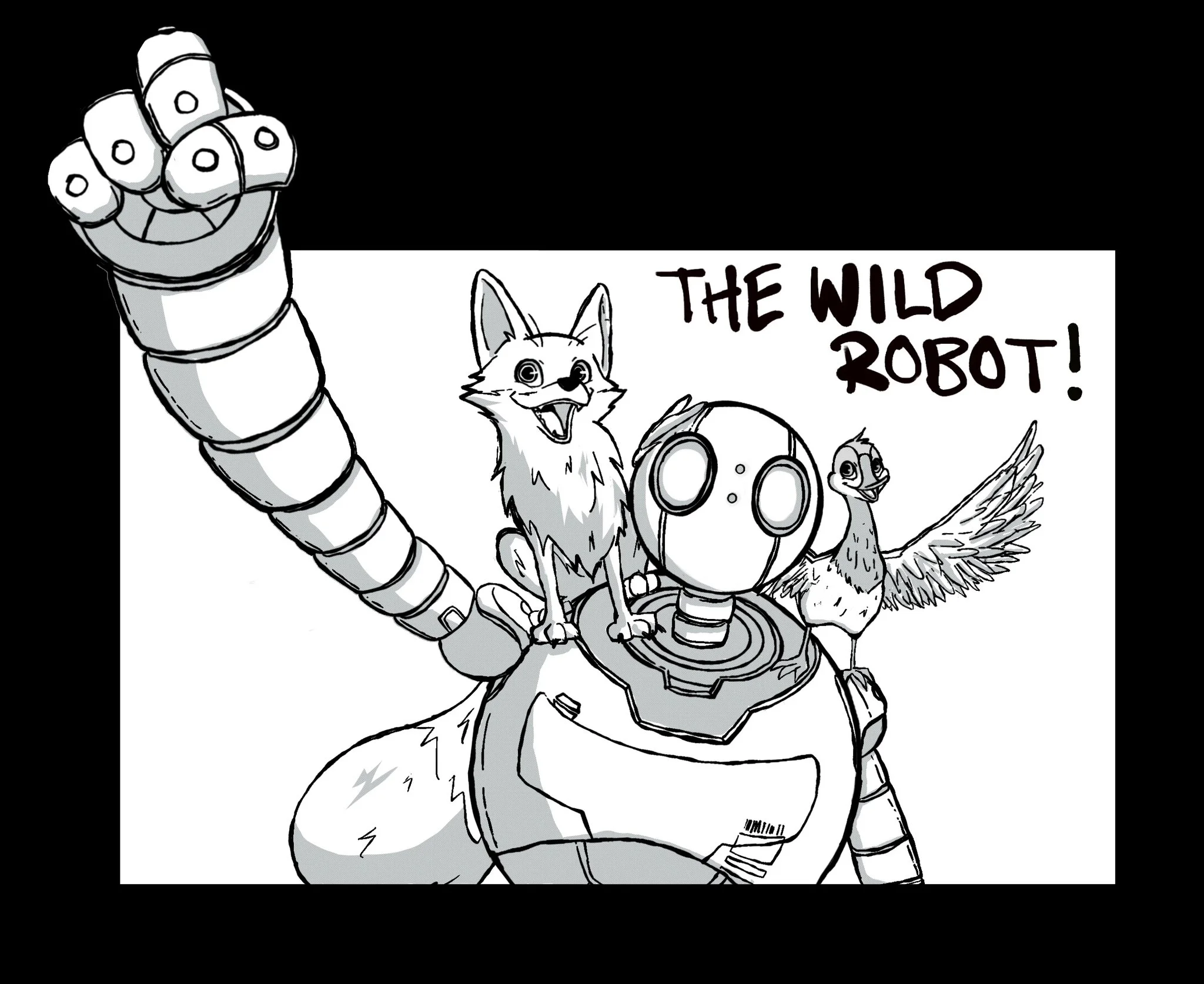 The Wild Robot Para Colorir 11