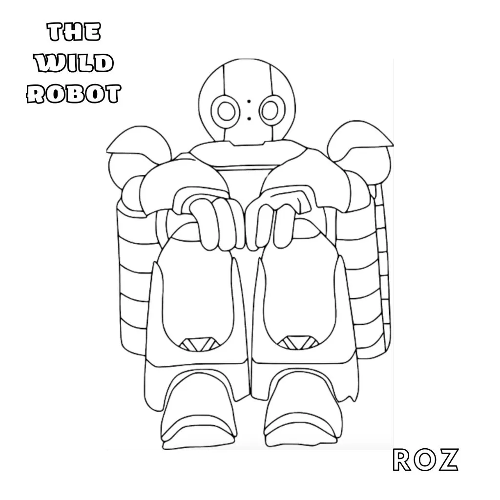 The Wild Robot Para Colorir 17