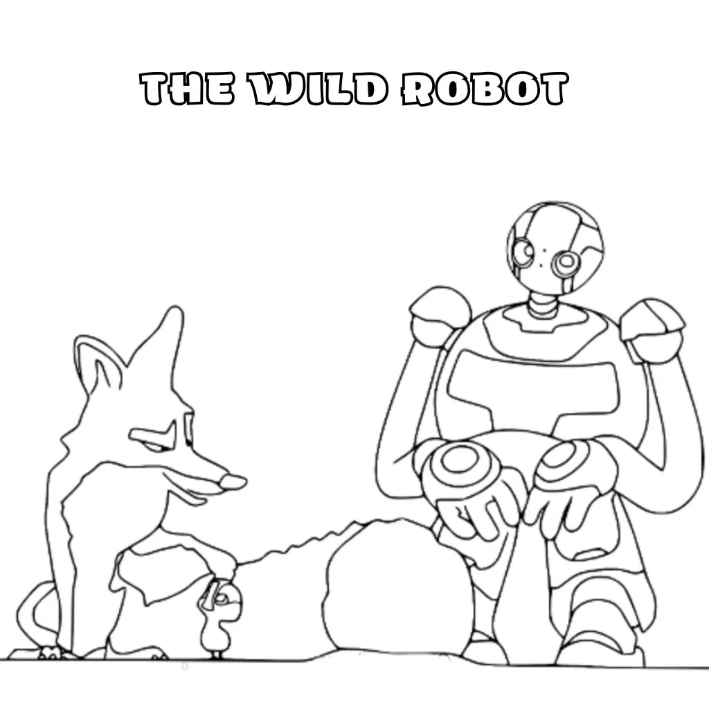 The Wild Robot Para Colorir 24