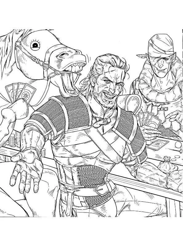 The Witcher Coloring Pages 3