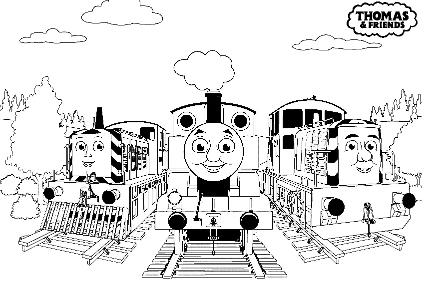 Thomas und seine Freunde Ausmalbilder 4