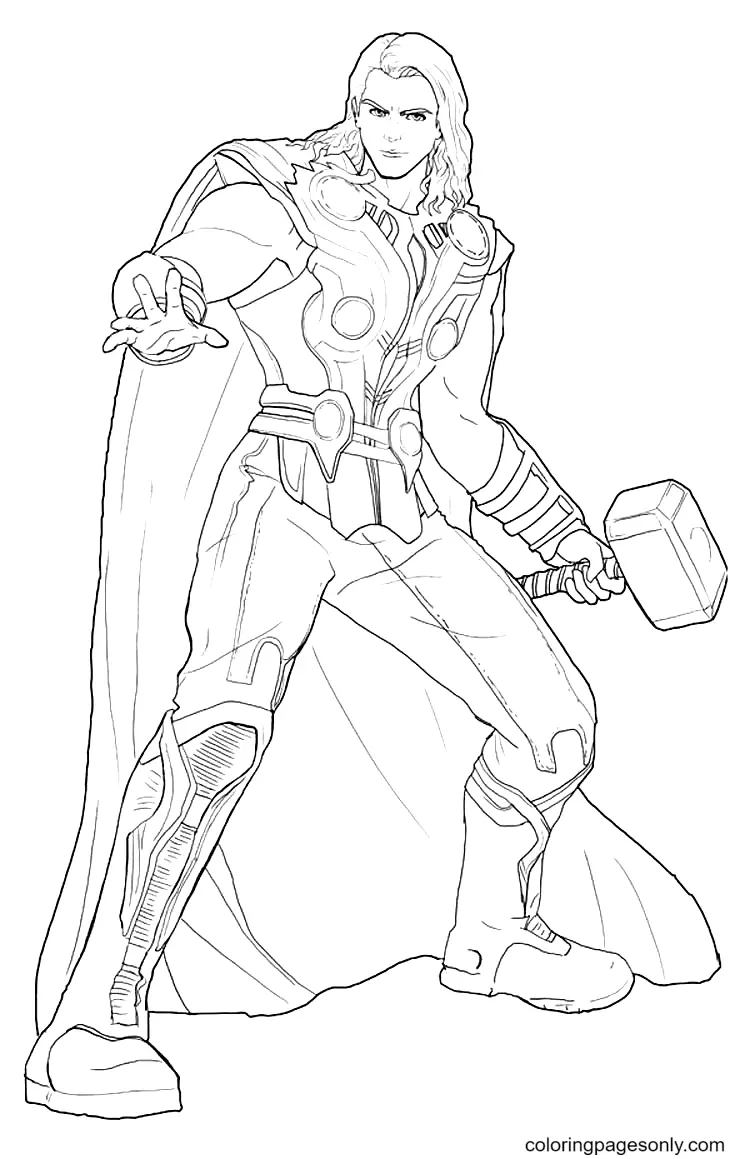 Thor Coloring Pages 13