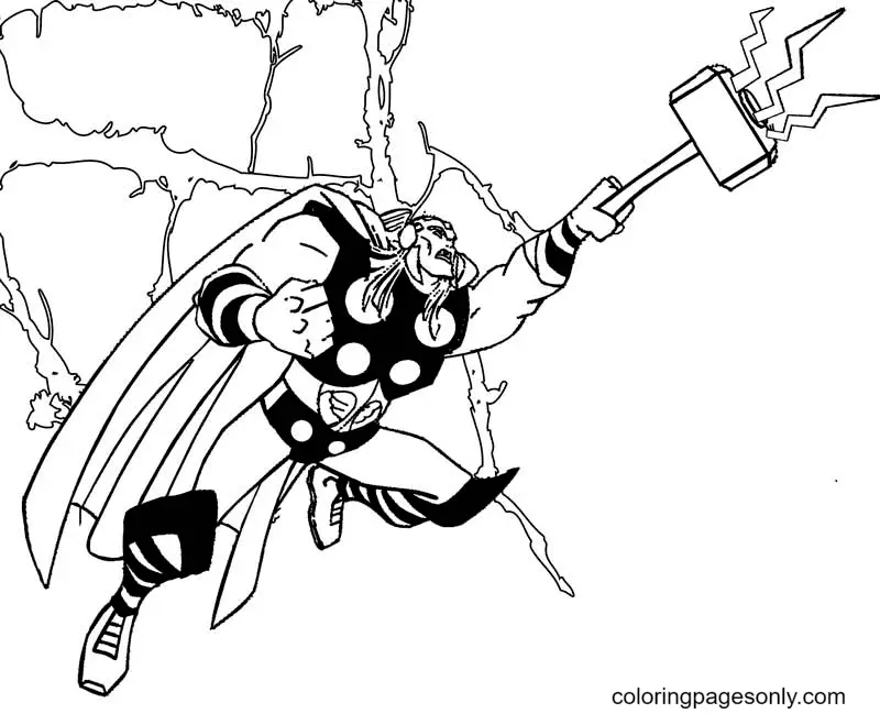 Thor Coloring Pages 30