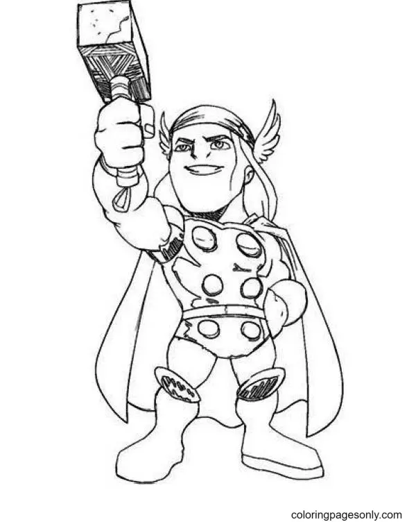 Thor Coloring Pages 7