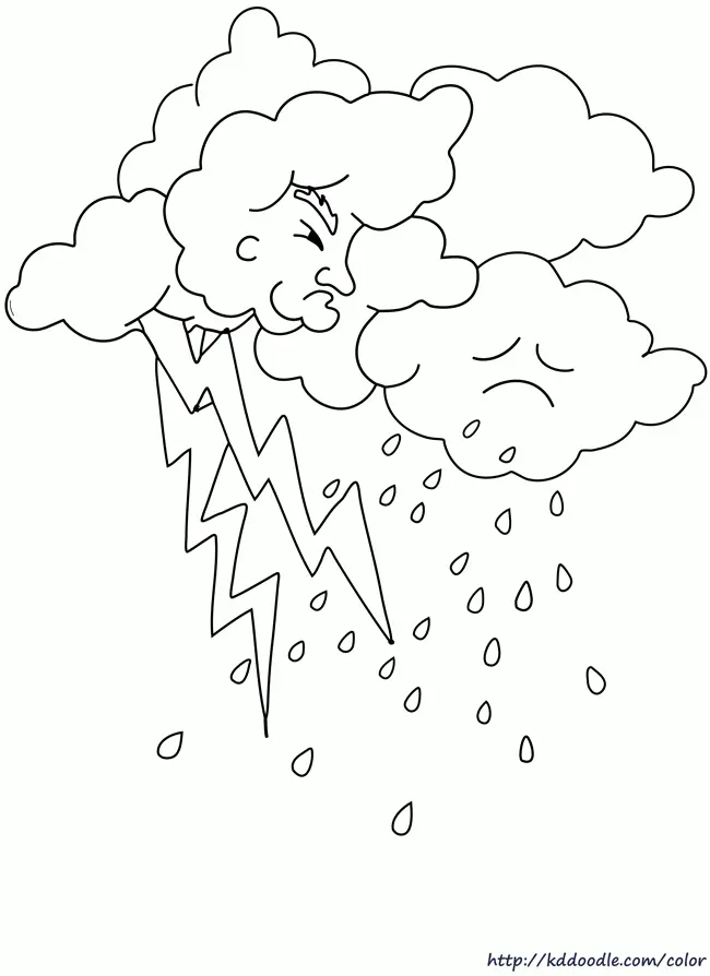 Tormenta Para Colorear 1