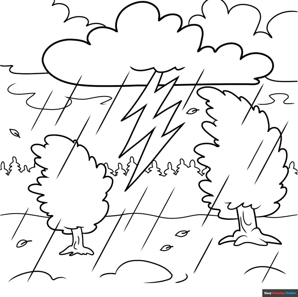 Tormenta Para Colorear 17