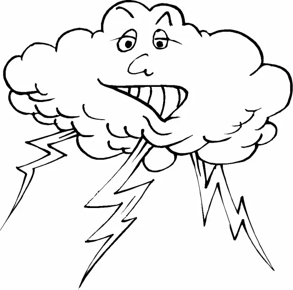 Tormenta Para Colorear 2