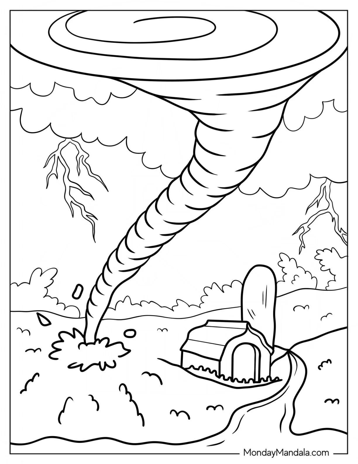 Tormenta Para Colorear 20