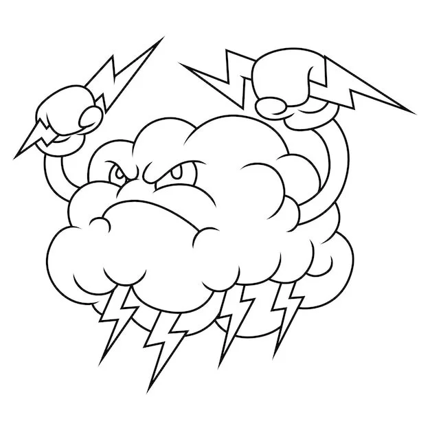 Tormenta Para Colorear 24