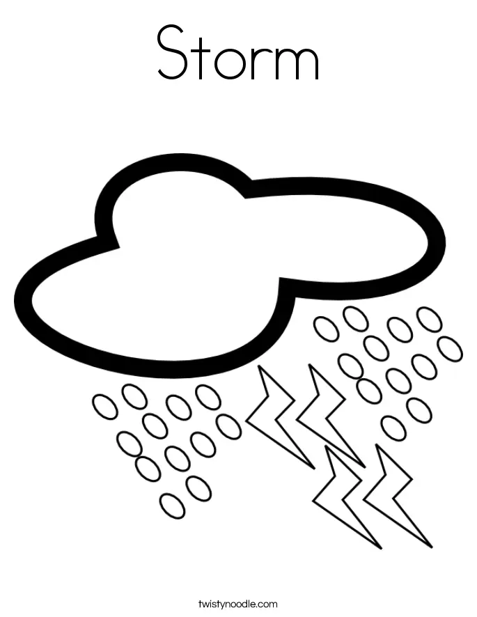 Tormenta Para Colorear 6