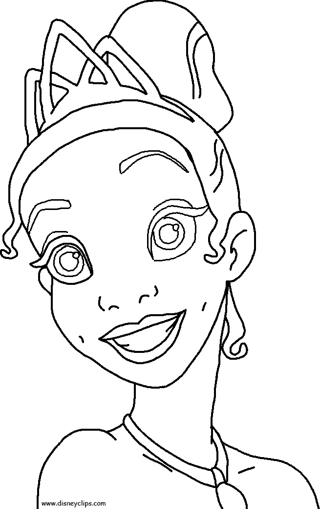 Tiana Para Colorear 15