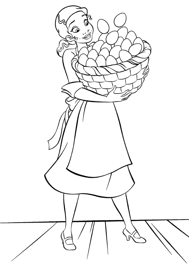 Tiana Para Colorear 19