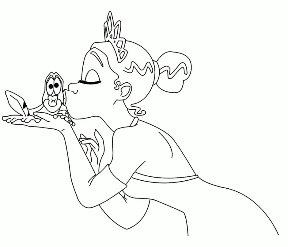 Tiana Para Colorear 22