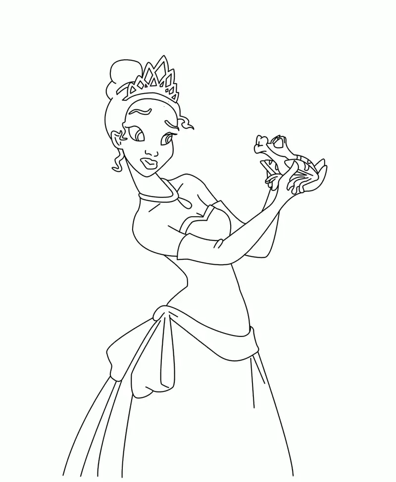 Tiana Para Colorear 26