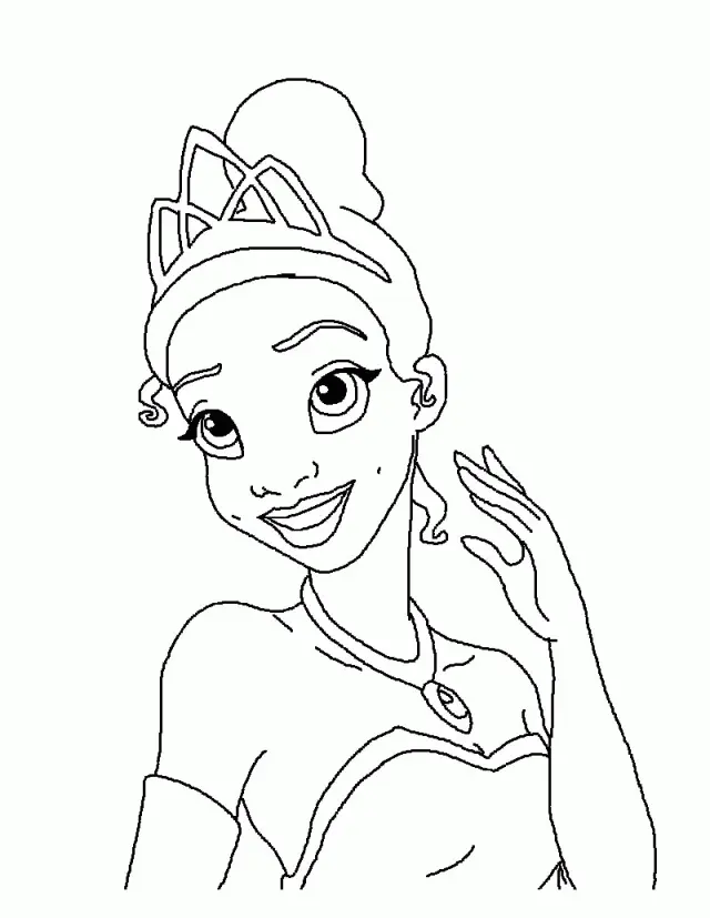 Tiana Para Colorear 27