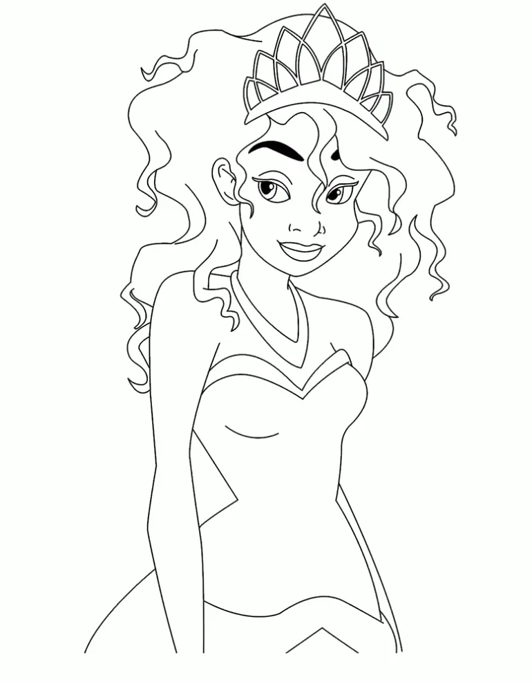 Tiana Para Colorear 28