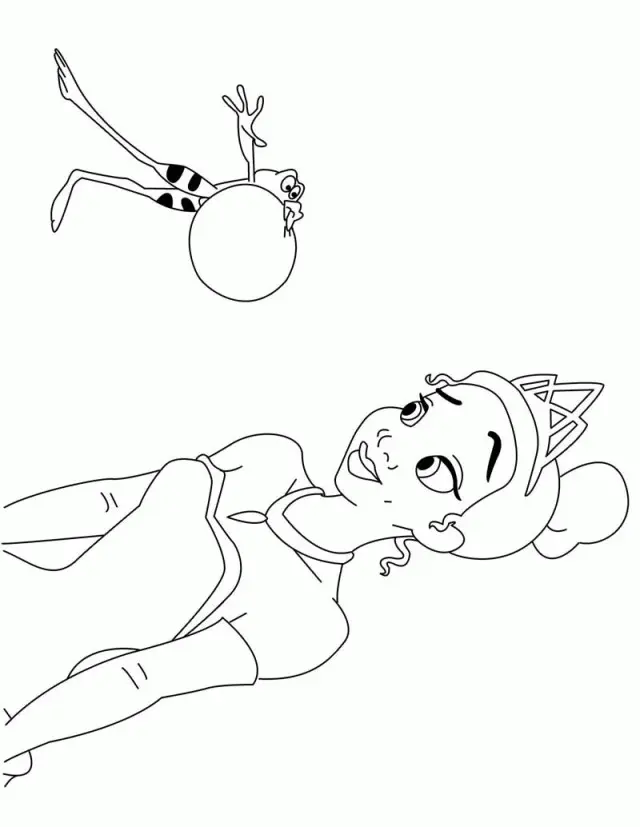 Tiana Para Colorear 29