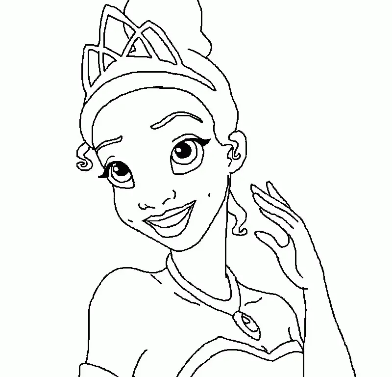 Tiana Para Colorear 32
