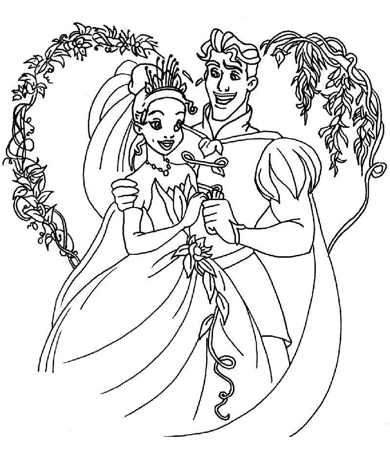 Tiana Para Colorear 9