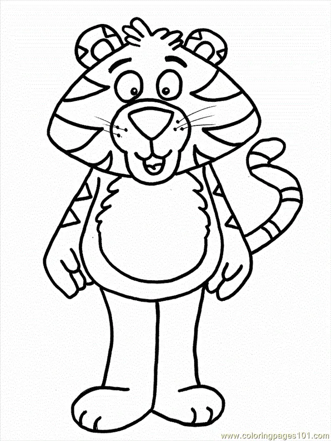 Tiger Coloring Pages 114