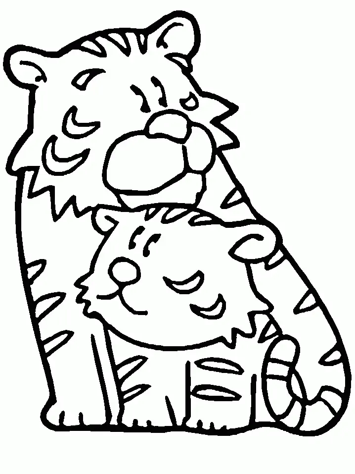 Tiger Coloring Pages 15