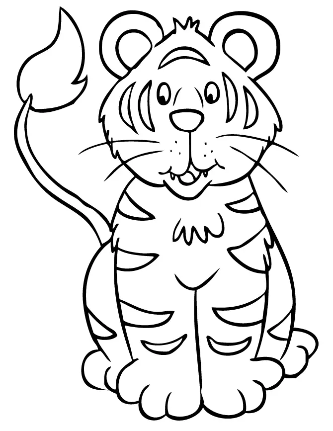 Tiger Coloring Pages 3