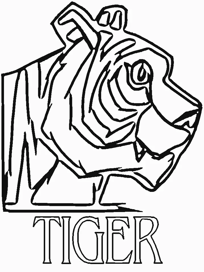 Tiger Coloring Pages 79