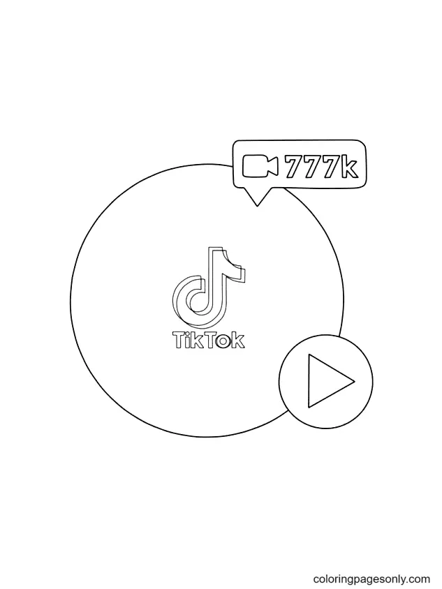 TikTok Coloring Pages 17