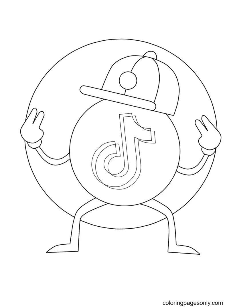 TikTok Coloring Pages 3