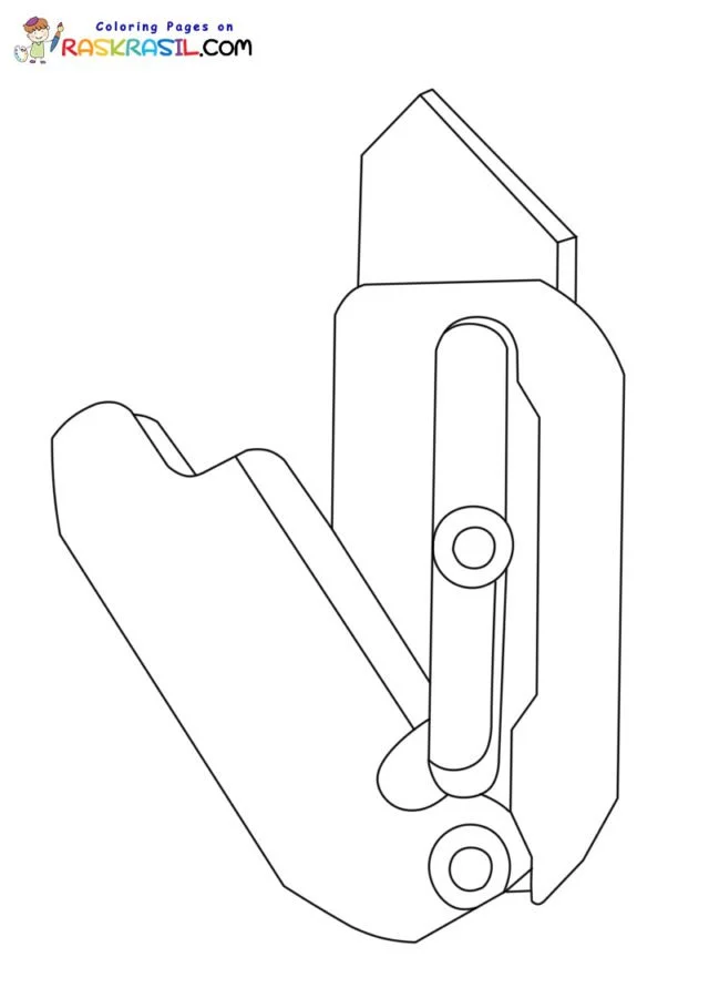 TikTok Gravity Knife Ausmalbilder 9