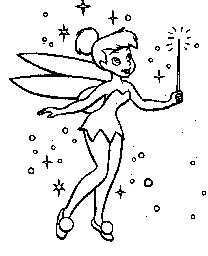 Tinker Bell Coloring Pages 10