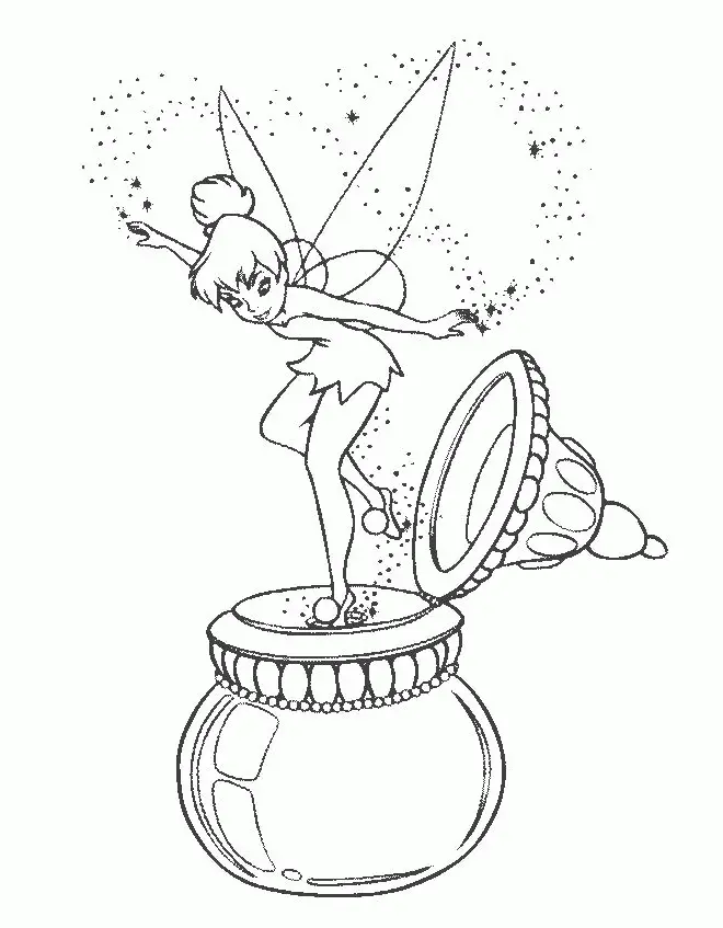 Tinker Bell Coloring Pages 11