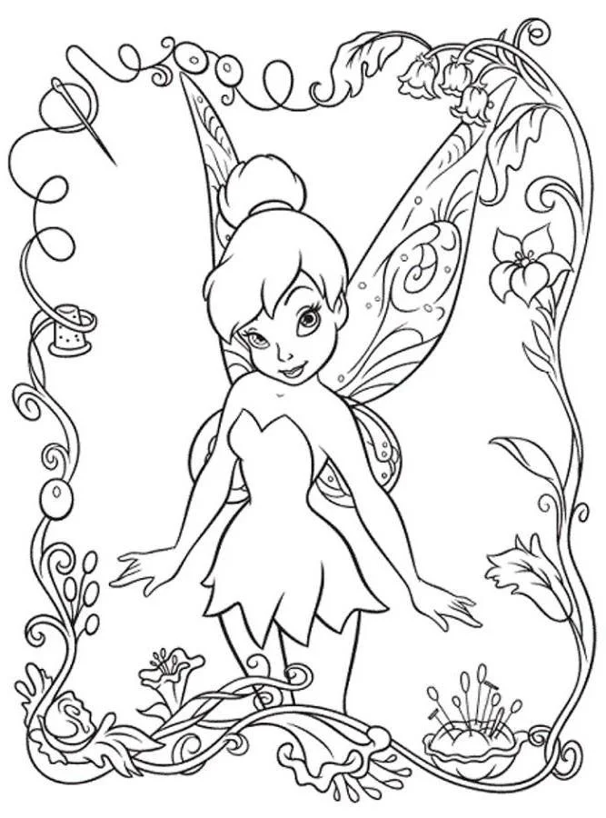 Tinker Bell Coloring Pages 13