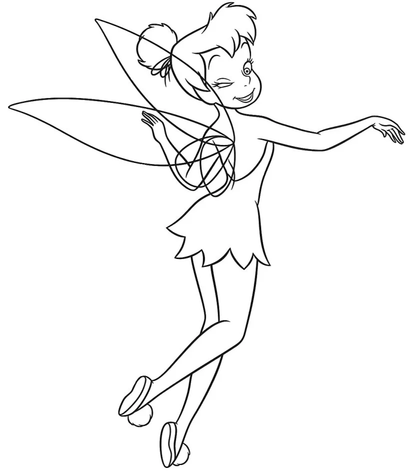 Tinker Bell Coloring Pages 17