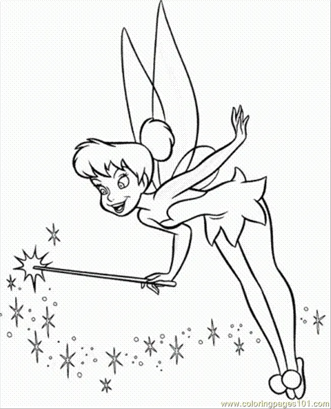 Tinker Bell Coloring Pages 22