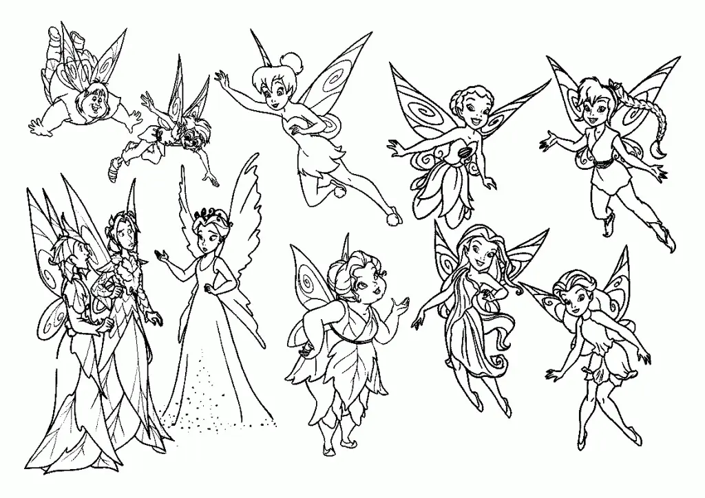 Tinker Bell Coloring Pages 25