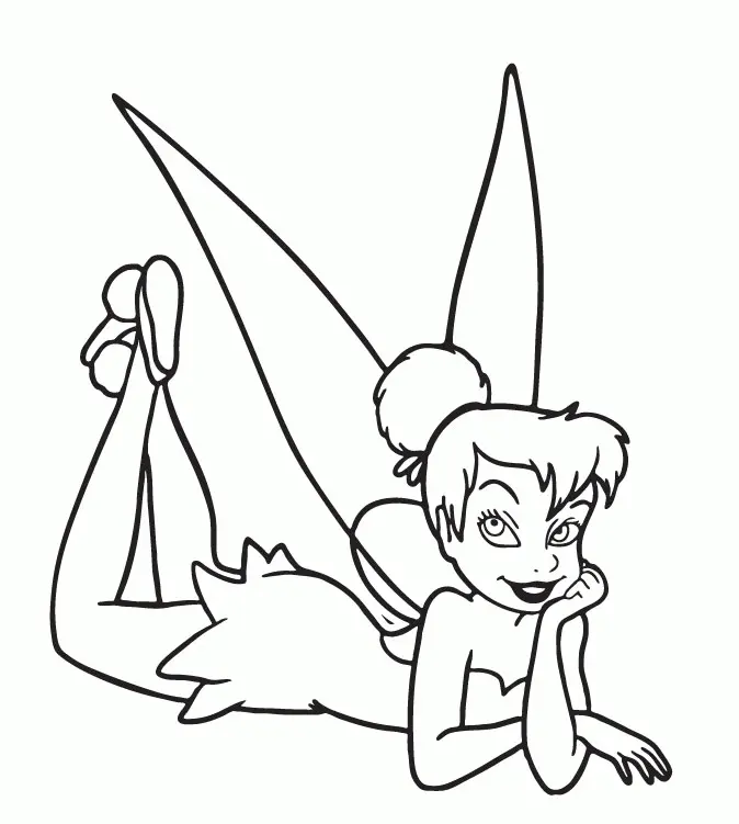 Tinker Bell Coloring Pages 4