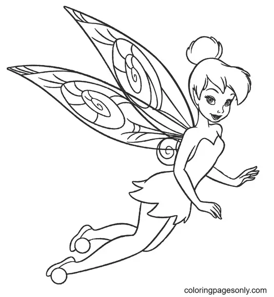 Tinkerbell Coloring Pages 12