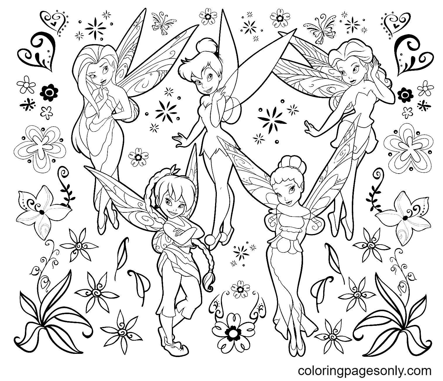 Tinkerbell Coloring Pages 5