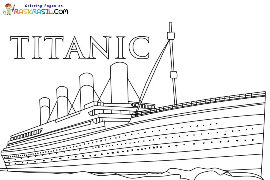 Titanic Coloring Pages 1