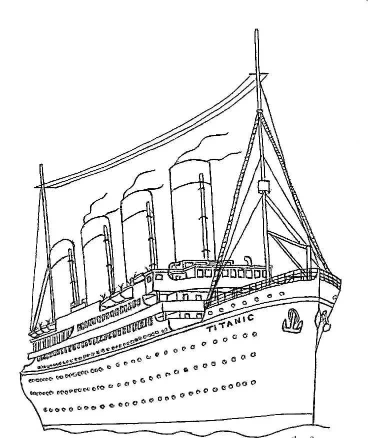 Titanic Coloring Pages 11