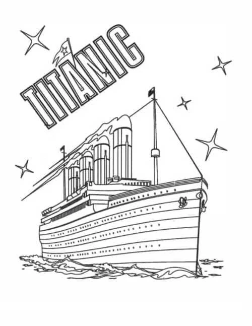 Titanic Coloring Pages 12