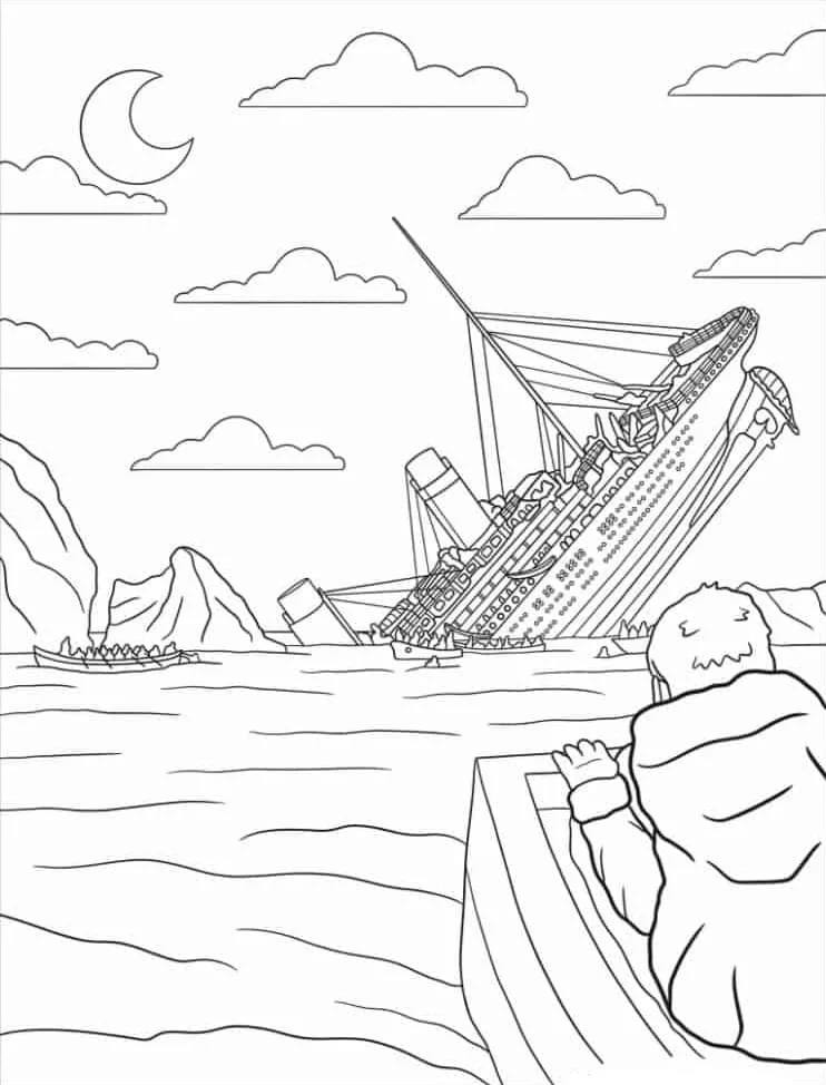 Titanic Coloring Pages 13