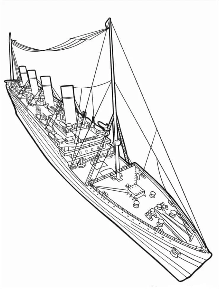 Titanic Coloring Pages 14