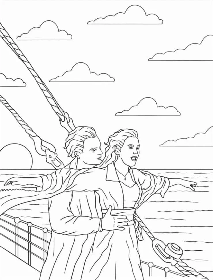 Titanic Coloring Pages 19