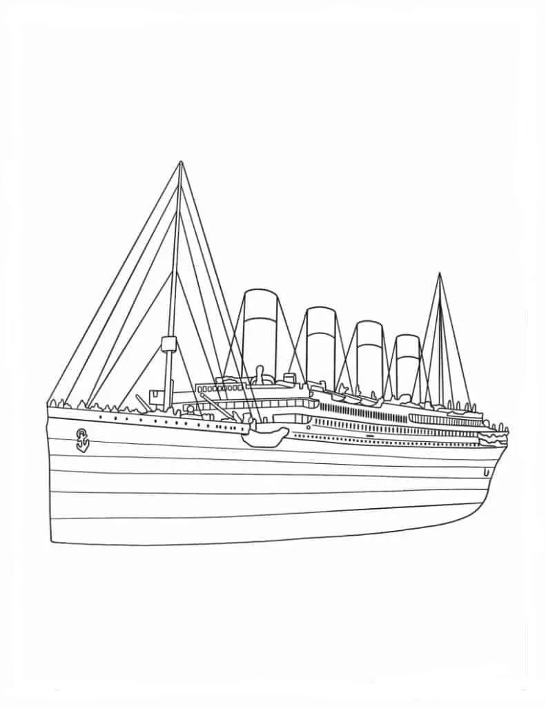 Titanic Coloring Pages 20