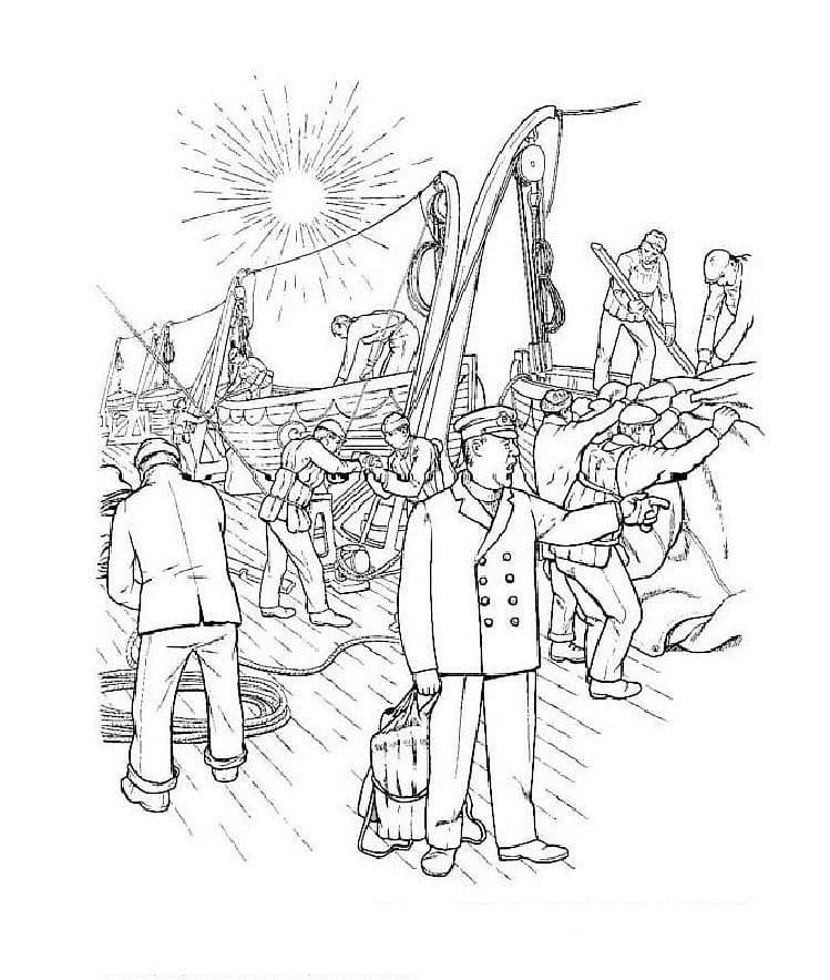 Titanic Coloring Pages 21